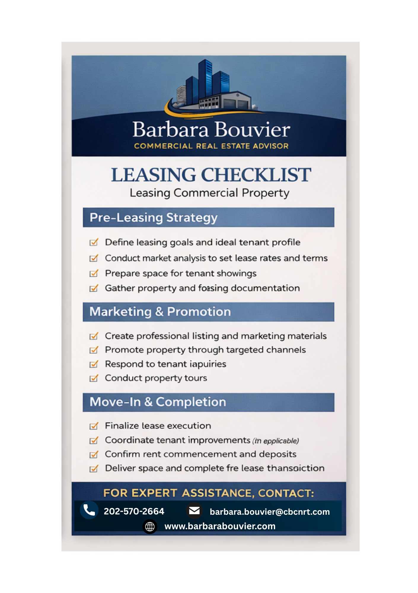 Barbara Bouvier's checklist